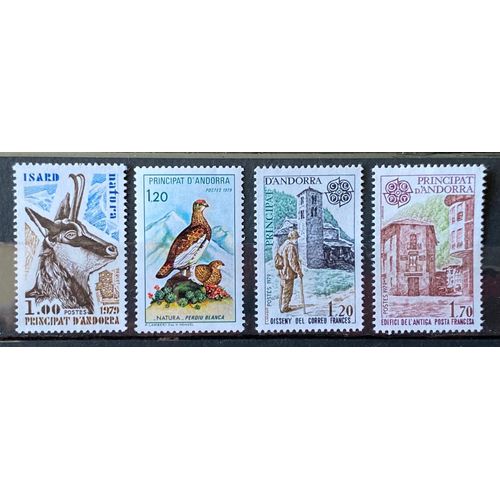 Lot De 4 Timbres Neufs* Andorre Français 1979 Y & T 274 À 277