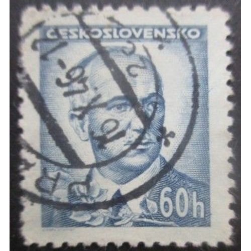 Tchecoslovaquie N°405 Président Benès Oblitéré