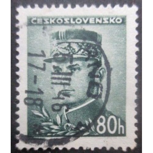 Tchecoslovaquie N°406 Général Stefanik Oblitéré