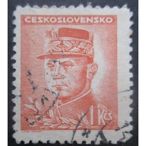 Tchecoslovaquie N°406a Général Stenanik Oblitéré