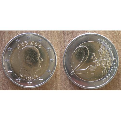 Monaco 2 Euros 2022 Issue De Rouleaux Euro Cent Cents