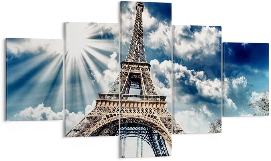 Moderne Impression sur Toile Architecture btiment ville eif...