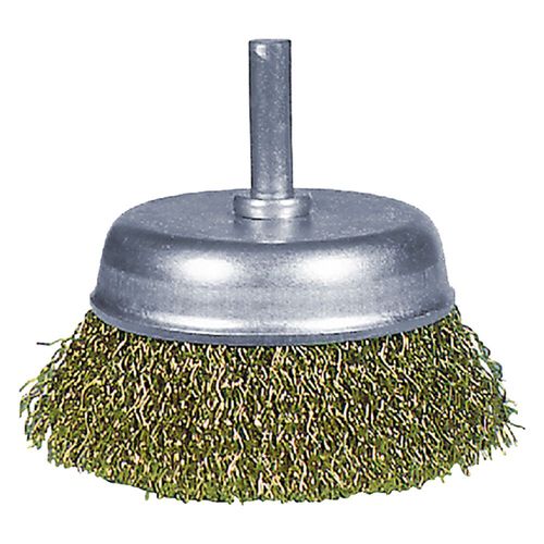 Brosse coupe acier ondulé sur tige - Ø 75 mm - SCID