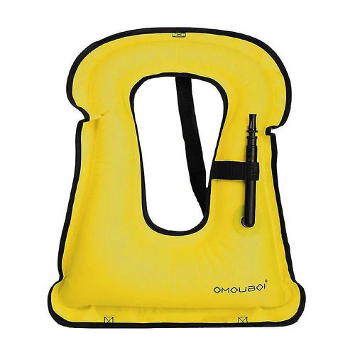 Gilet De Plongée En Apnée, Gilet De Bain Gonflable Portable Pour Adultes, Maillot De Bain D'assistance À La Flottabilité Pour Hommes Et Femmes, Kayak, Paddle Surf, Gilet De Natation Jaune