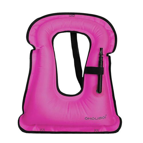 Gilet De Plongée En Apnée, Gilet De Bain Gonflable Portable Pour Adultes, Maillot De Bain D'assistance À La Flottabilité Pour Hommes Et Femmes, Kayak, Paddle Surf, Gilet De Natation Rose
