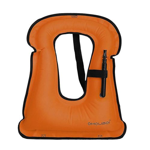 Gilet De Plongée En Apnée, Gilet De Bain Gonflable Portable Pour Adultes, Maillot De Bain D'assistance À La Flottabilité Pour Hommes Et Femmes, Kayak, Paddle Surf, Gilet De Natation Orange