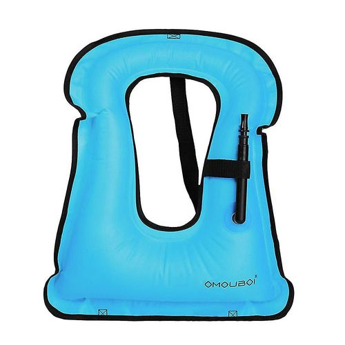 Gilet De Plongée En Apnée, Gilet De Bain Gonflable Portable Pour Adultes, Maillot De Bain D'assistance À La Flottabilité Pour Hommes Et Femmes, Kayak, Paddle Surf, Gilet De Natation Bleu