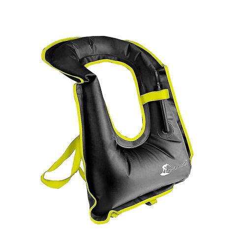 Gilet De Plongée En Apnée, Gilet De Bain Gonflable Portable Pour Adultes, Maillot De Bain D'assistance À La Flottabilité Pour Hommes Et Femmes, Kayak, Paddle Surf, Gilet De Natation Noir