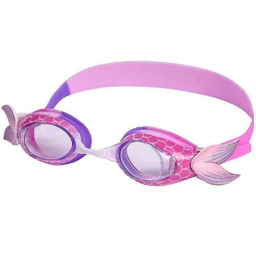 Lunettes De Natation Sirène Pour Enfants Filles - Lunettes De Natation Sans Fuite Anti-Buée, Lunettes De Natation Rose