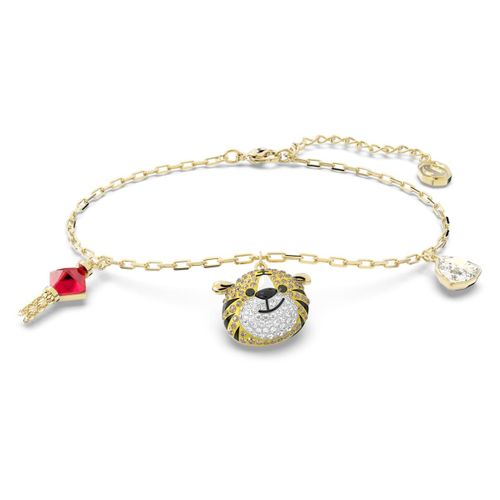 Bracelet Zodiac Tiger, Tigre, Multicolore, Placage De Ton Or