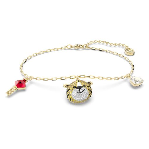 Bracelet Zodiac Tiger, Tigre, Multicolore, Placage De Ton Or