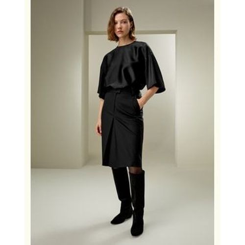 Lilysilk Jupe Longue En Laine Et Soie Avec Poches Soie-Laine Sophistiqué Et Élégant Noir 34