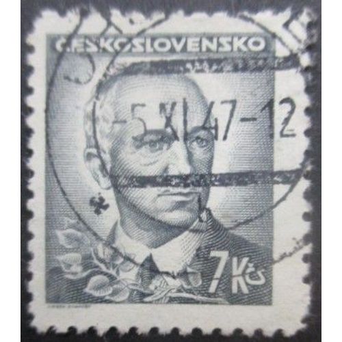 Tchecoslovaquie N°414 Président Benès Oblitéré