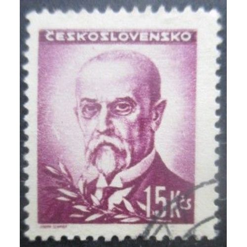 Tchecoslovaquie N°416 Président Masaryk Oblitéré