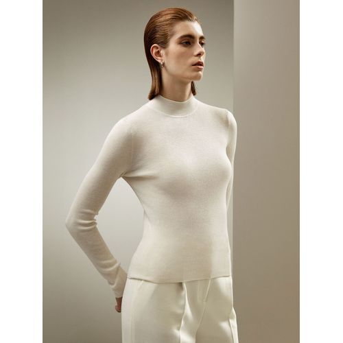Lilysilk Pulls En Cachemire Haut Essentiel Soie Et Cachemire Les Essentiels De La Garde-Robe Léger Et Résistant Aux Rides Blanc M