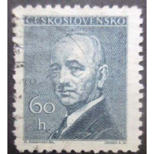 Tchecoslovaquie N°436 Président Benès Oblitéré