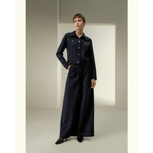 Lilysilk Veste En Laine Inspirée Du Denim 100 % Laine Mérinos Et 100 % Soie Look Élégant Et Soigné Les Essentiels De La Garde-Robe Bleu Marine Xs