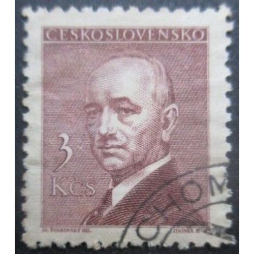 Tchecoslovaquie N°438 Président Benès Oblitéré
