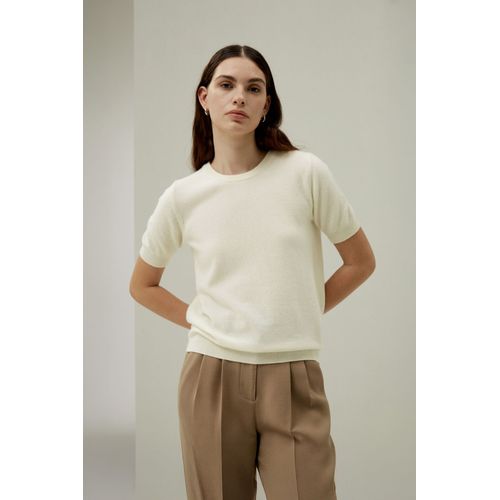 Lilysilk Top Pour Femme Modèle Classique Luxueux Et Durable En Cachemire Pur Douceur Contre La Peau Facile À Assortir Blanc M