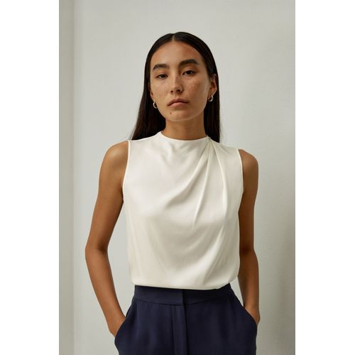 Lilysilk Top Soie Élégance Sans Effort Soie De Mûrier De Haute Qualité Texture Luxueuse Les Essentiels De La Garde-Robe Blanc Naturel M