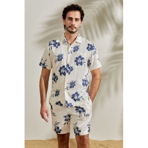 Lilysilk Chemise Homme Soie Poche Poitrine Gauche Soie De Mûrier De Haute Qualité Confortable Brillant Lisse Doux Imprimé De Lys M
