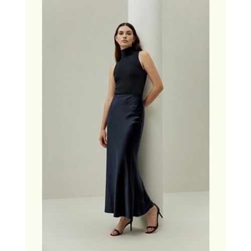 Lilysilk Jupe En Soie Longue Un Style Basique Incontournable Pure Soie Élégance Sans Effort Léger Et Résistant Aux Rides Bleu Minuit 46