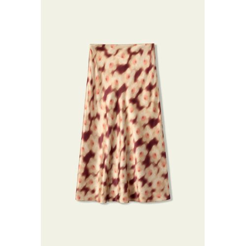 Lilysilk Jupe En Soie Jupe Midi Parfaite Pour Un Style Printanier Soie De Mûrier Doux Pour La Peau, Confortable Et Durable Daffodil Dream 44
