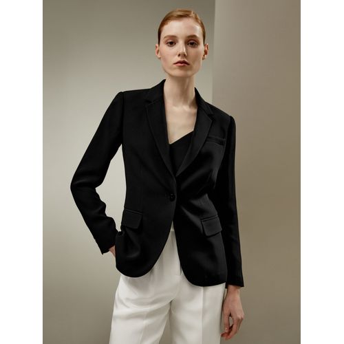 Lilysilk Veste Soie Femme Noir Demi-Doublé, Cintré À La Taille 100% Soie Pure Une Touche D'élégance Dans Votre Vie 48