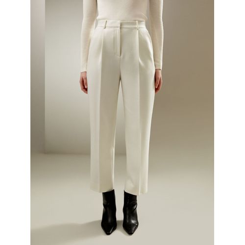 Lilysilk Pantalon Soie Blanc Pantalon De Costume Classique Soie Et Laine Facile À Assortir Mettant En Valeur La Féminité Blanc Naturel 34