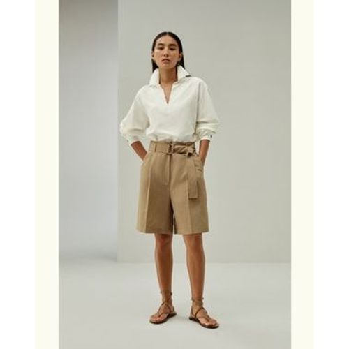 Lilysilk Short Bermuda Doublure Intérieure : 100 % Soie De Mûrier En Mélange Soie-Lin Léger Et Résistant Aux Rides Chêne 40