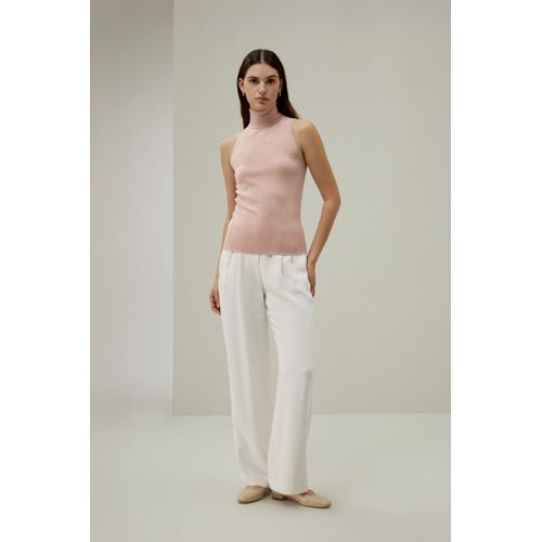 Lilysilk Top Soie Femme Col Roulé Tricot En Soie Doux Pour La Peau, Confortable Et Durable Léger Et Résistant Aux Rides Rose L
