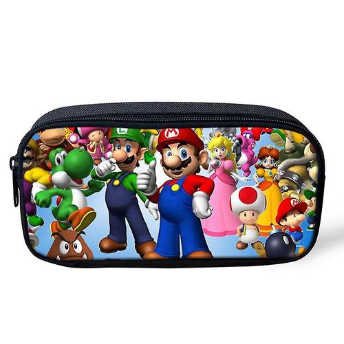 Enfants Garçons Filles Super Mario Bros Jeu Imprimé Crayon Cas Pour Amant De Jeu Crayon Pochette Stylo Conteneur Pour Adolescents Enfants1