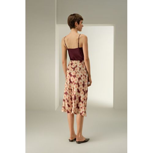 Lilysilk Jupe Midi Soie Mouvement Artistique À Chaque Pas Pure Soie Élégance Sans Effort Daffodil Dream 48