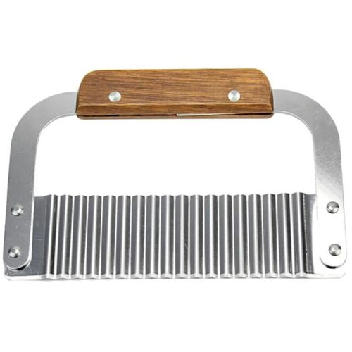 Coupe Cutter Coupeur Ondule Légume Frite Crinkle Acier Inoxydable Outil Cuisine