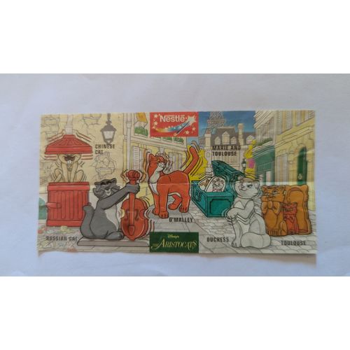 Etiquette Bpz Oeuf Nestle Disney Les Aristocats Chat Chinois