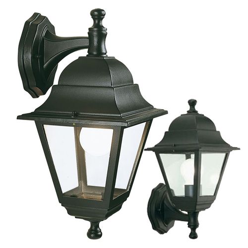 1 X LANTERNE ANCIENNE en bas - 37 x 18 x 20 cm noir