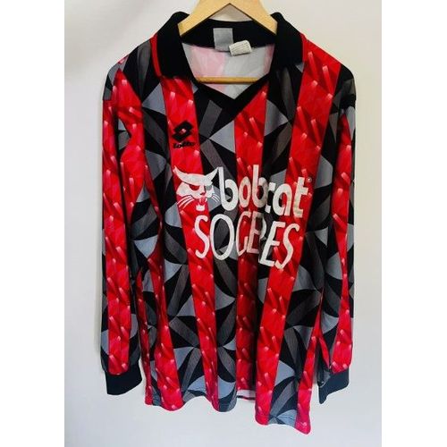 Lotto Ogc Nice #2 Matchworn D2 Champion 1993 - 1994 Xxl - Bobcat