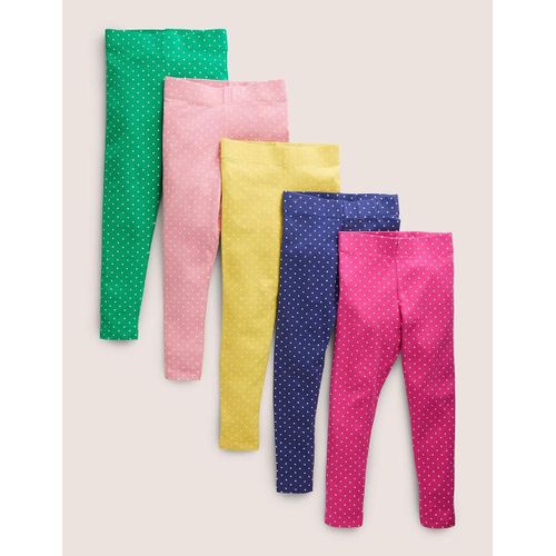 5 Leggings-Bunt Pünktchen