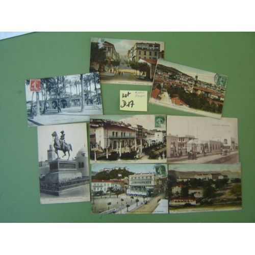 Lot D17 // 8 Cartes Postales Anciennes " Algérie ( Alger/Philippeville) & Maroc (Casablanca) * 1915/1918
