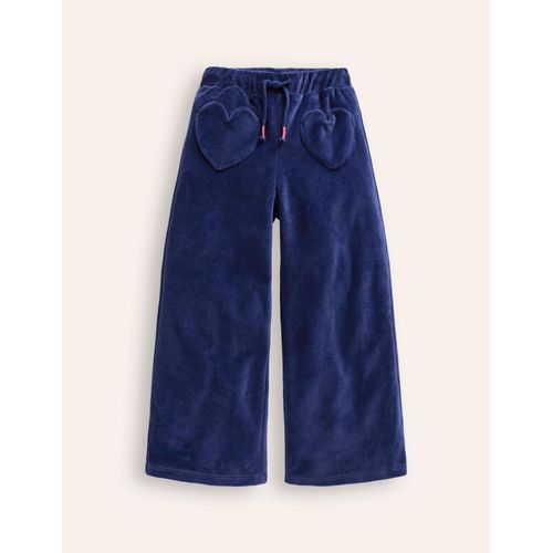 Bas De Jogging En Velours À Poches C?urs-Aristocratic Blue/ Ivory Stripe