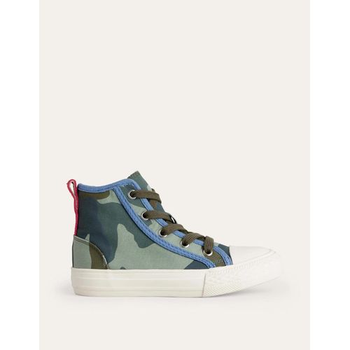 Baskets Montantes En Toile Camouflage
