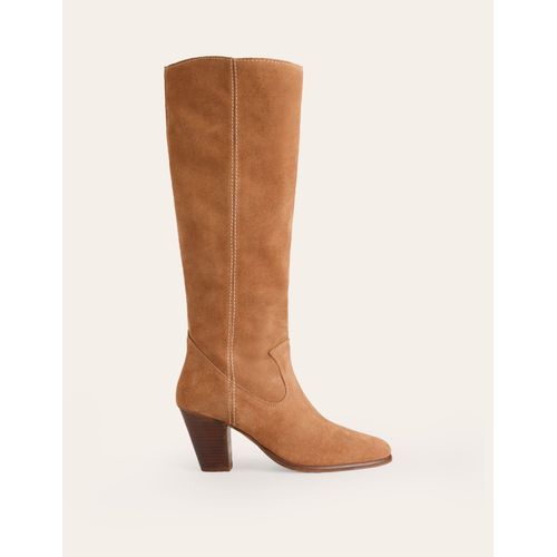 Bottes Talons Hauteur Genou Avec Bout En Amandesfauve
