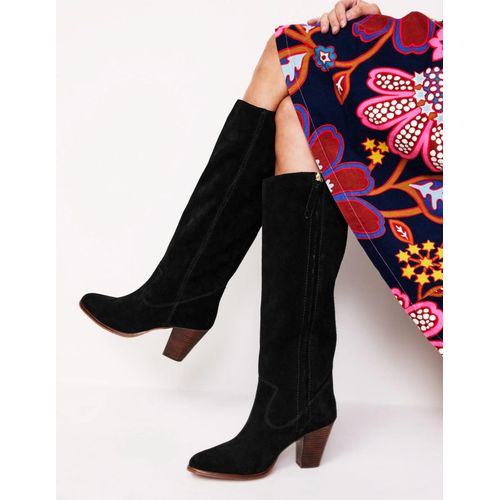 Bottes Talons Hauteur Genou Avec Bout En Amandesnoir