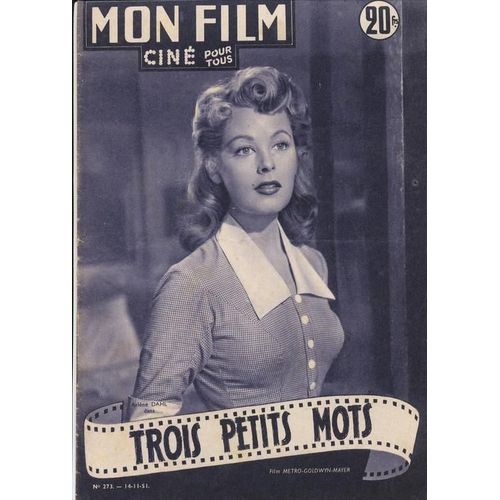 Mon Film  N° 273 : Trois Petits Mots(Avec Arléne Dahl)1951
