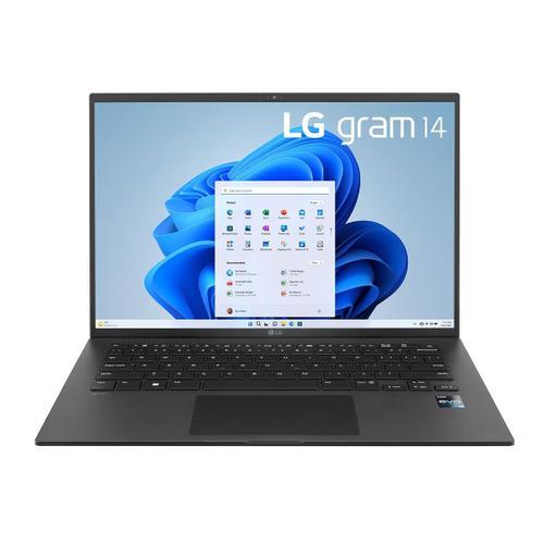 PC portable LG gram 14Z90R-AA78F i7/16/1 14" Intel Core i7-1360P 16 Go RAM 1024 Go SSD Noir