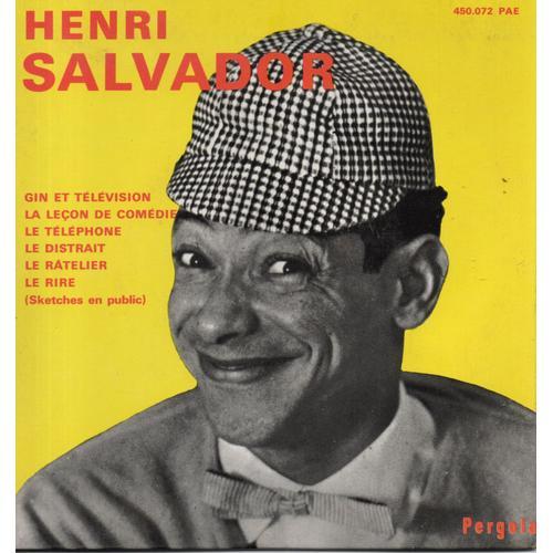 Henri Salvador "Gin Et Télévision" 45 T 17 Cm - Ep - Pergola N° 450.072 Pae - Philips