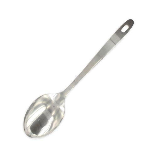 Fackelmann 40693 Cuillère À Servir, Louche Plate, Cuillère De Cuisine, Ustensile De Cuisine, Cuillère À Soupe, Acier Inoxydable, Argent, 31,5 X 7 Cm
