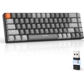 RK68 Clavier Gamer sans Fil, Clavier Mecanique Gaming 60%, Apex Pro Mini  Double Mode Bluetooth 5.0/2.4Ghz Hot Swappable