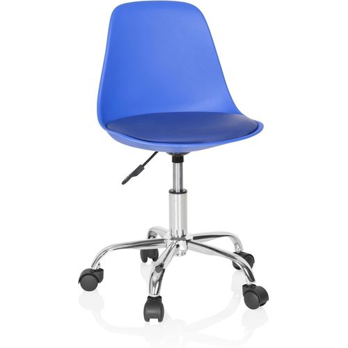 Chaise De Bureau Pour Enfant Fancy Ii Chaise D'étude Pivotante Sans Accoudoirs,Siège À Roulettes Avec Hauteur Réglable,Bleu 742017