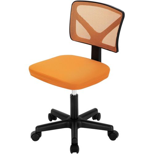 Chaise De Bureau Pivotante Avec Roulettes Sans Accoudoirs-Chaise D'ordinateur À Faible Dossier-Convient Pour La Maison,La Chambre À Coucher,Le Bureau,Les Enfants,Les Étudiants,Les